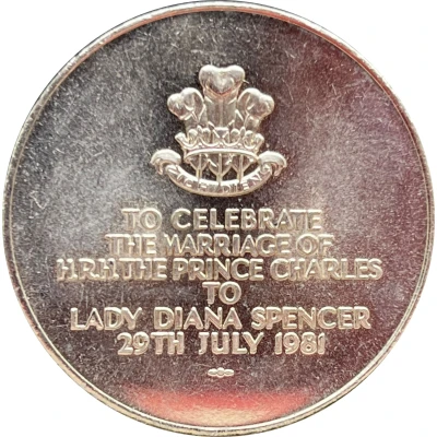 Medal - Wedding of Charles and Diana back