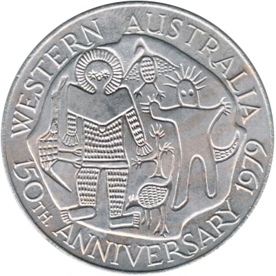 Medal - Western Australia 150th Anniversary Cultural Interests back