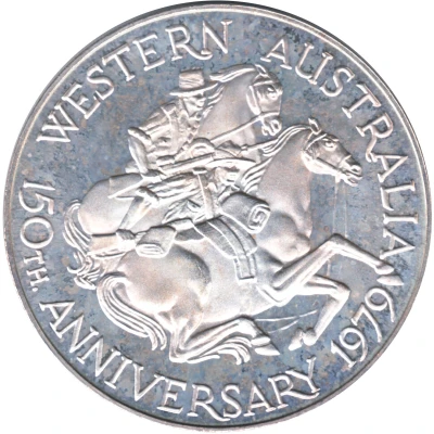 Medal - Western Australia 150th Anniversary Spirit of Courage back