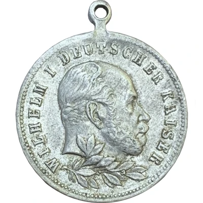 Medal - Wilhelm I 100th birthday of emperor; Prussia front