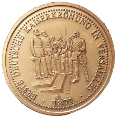 Medal - Wilhelm I Coronation in Versailles ND back