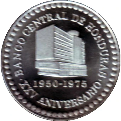 Medal - XXV Anniversary of Central Bank of Honduras front