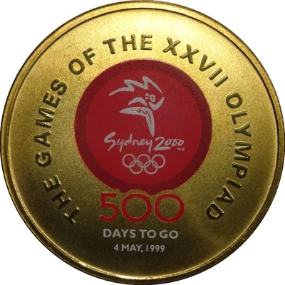 Medal - XXVII Olympic Games Sydney 500 Days to Go front