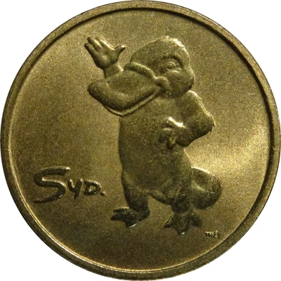 Medal - XXVII Olympic Games Sydney Mascot Syd Platypus; ANDA front