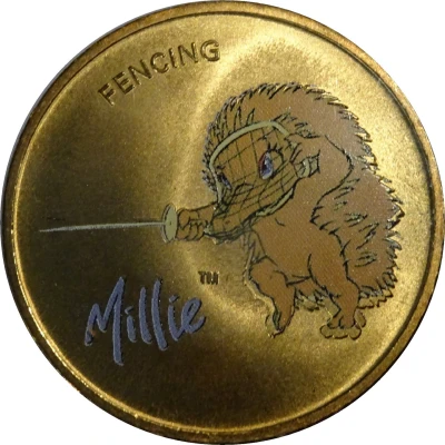 Medal - XXVII Olympic Games Sydney Millie - Fencing back