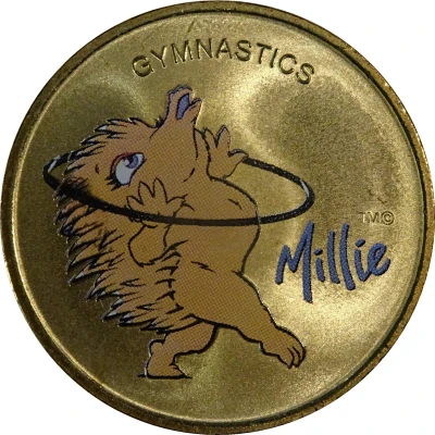 Medal - XXVII Olympic Games Sydney Millie Gymnastics - Alternate Version back