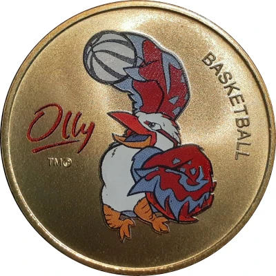 Medal - XXVII Olympic Games Sydney Olly Basketball - Alternate Version back