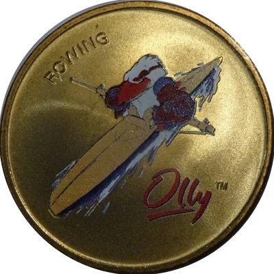 Medal - XXVII Olympic Games Sydney Olly - Rowing back