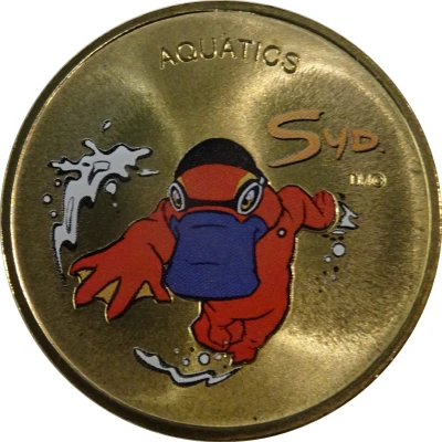 Medal - XXVII Olympic Games Sydney Syd Aquatics - Alternate Version back