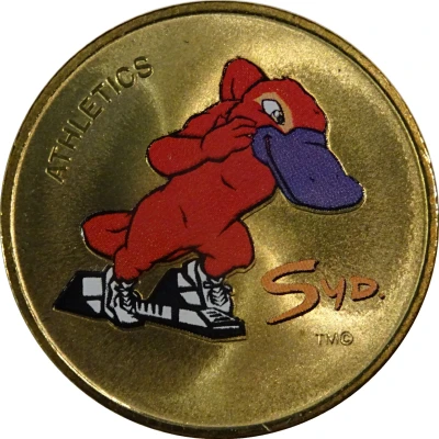 Medal - XXVII Olympic Games Sydney Syd Athletics - Alternate Version back