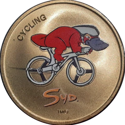 Medal - XXVII Olympic Games Sydney Syd Cycling - Alternate Version back