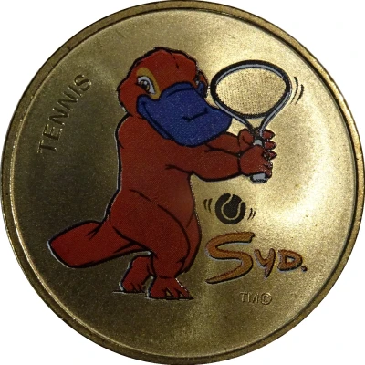 Medal - XXVII Olympic Games Sydney Syd Tennis - Alternate Version back