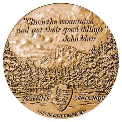 Medal - Yosemite National Park Centennial ND back