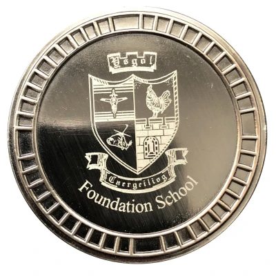 Medal - Ysgol Caergeiliog, Elizabeth II Diamond Jubilee front