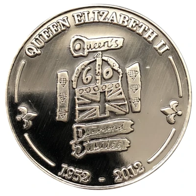 Medal - Ysgol Caergeiliog, Elizabeth II Diamond Jubilee back