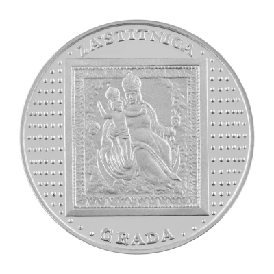 Medal - Zagreb Stone Gate Silver back