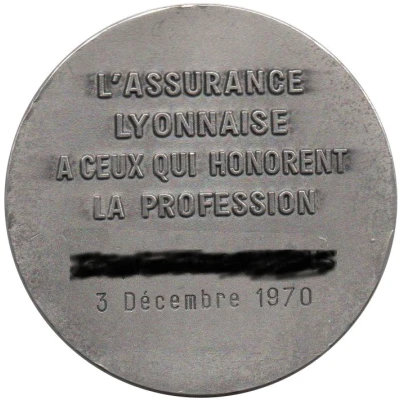 Medal - d'Assurance Lyonnaise ND back