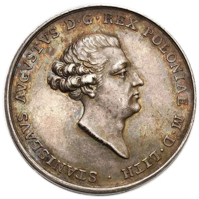 Medal koronacyjny - Stanisław August Poniatowski Londyn front