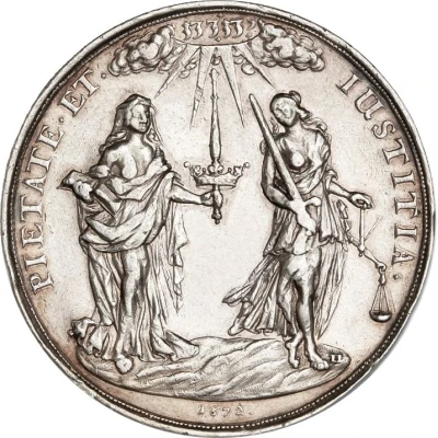 Medal of Christian V motto back