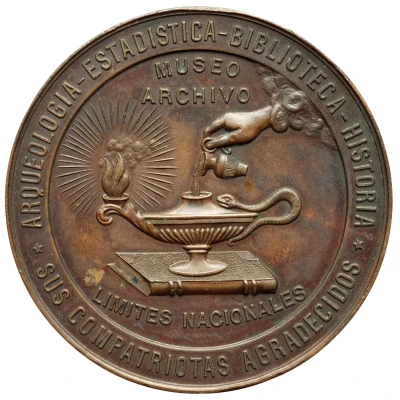 Medal to the death of Manuel Ricardo Trelles back