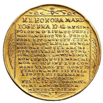 Medal zaślubinowy - Michał Korybut Wiśniowiecki back