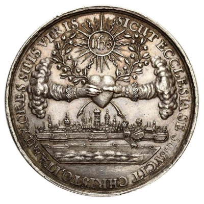 Medal zaślubinowy - Władysław IV Waza Gdańsk ND back