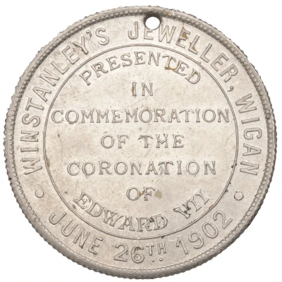 Medalet - Edward VII Coronation; Wigan back