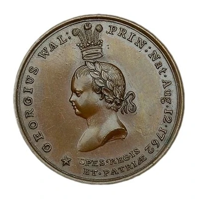 Medalet - George III Birth of Frederick; bronze front