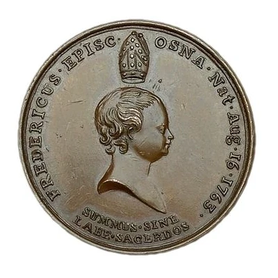 Medalet - George III Birth of Frederick; bronze back