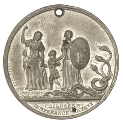 Medalet - Victoria Children's Temperance Society ND front