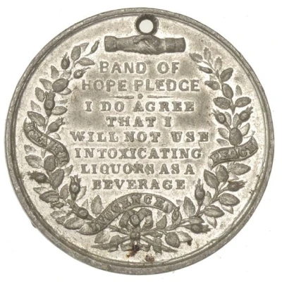 Medalet - Victoria Children's Temperance Society ND back