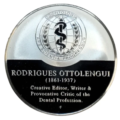 Medallic History of Dentistry Rodrigues Ottolengui back
