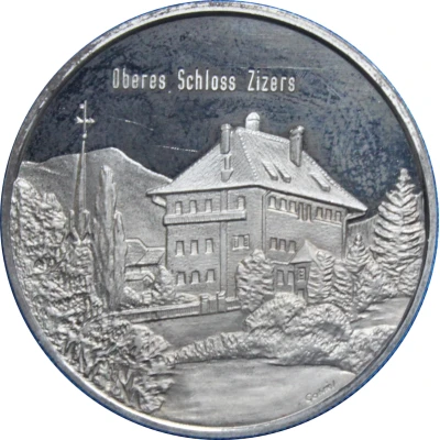 Medallion - Castles of Graubünden Salis Oberes in Zizers front