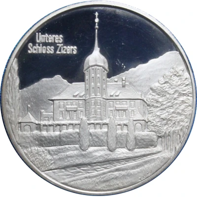 Medallion - Castles of Graubünden Salis Unteres in Zizers front