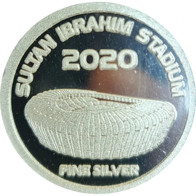 Medallion Commemorative Sultan Ibrahim Stadium ND front