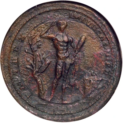 Medallion - Commodus Hercules; bimetallic back