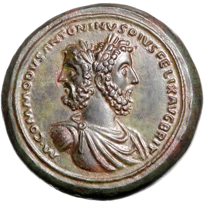 Medallion - Commodus Janus and Tellus Mater front