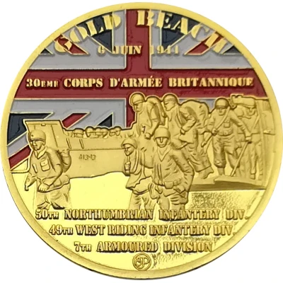 Medallion D-Day Gold Beach ND back