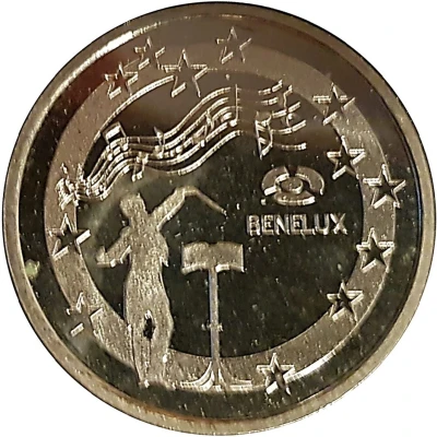 Medallion Nationalhymne - BeNeLux front