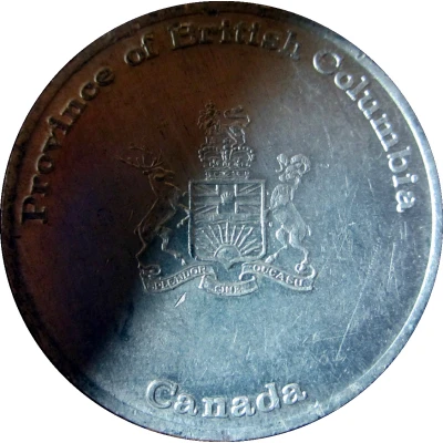 Medallion - Province of British Columbia Elizabeth II Silver Jubilee front