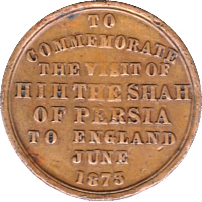Medallion - Shah of Persia visit to England back