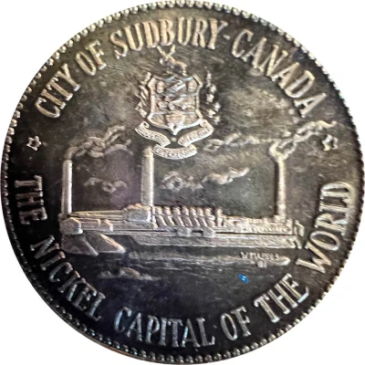 Medallion - Sudbury "Numismatic Park" "Big Nickel"; silver ND back