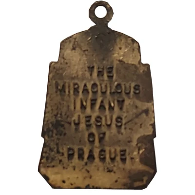 Medallion - The Miraculous Infant Jesus of Prague ND back