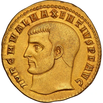 Medallion of 4 Aurei - Restoration of Urbis Veneris Temple front