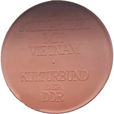 Meissen medal Solidarity with Vietnam ND back