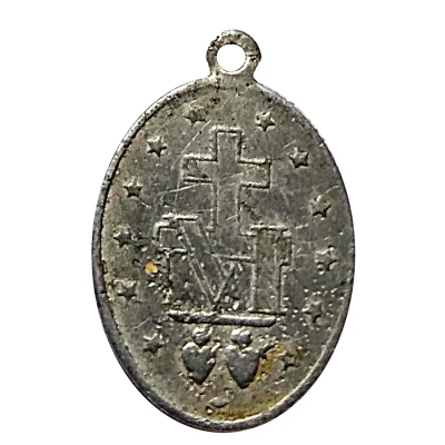 Miraculous Medal of Our Lady of Graces ND back