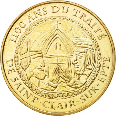 Monnaie de Paris Tourist Token - 1100 ans du traité de Saint-Clair-sur-Epte front