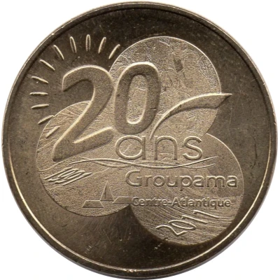 Monnaie de Paris Tourist Token - 20 ans Groupama Centre-Atlantique front