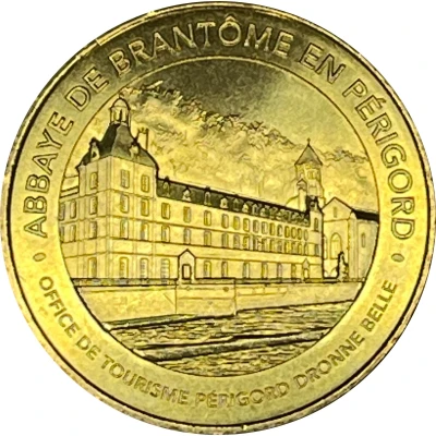 Monnaie de Paris Tourist Token - Abbaye de Brantôme en Périgord front