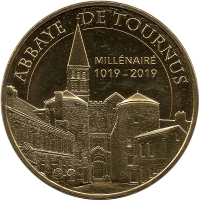 Monnaie de Paris Tourist Token - Abbaye de Tournus Millénaire front